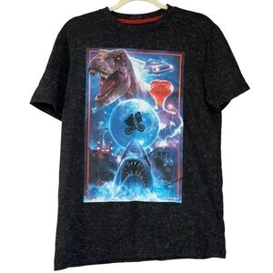 Universal 80’s Movies TShirt Men’s S E.T Jurassic Park Jaws Back To The Future